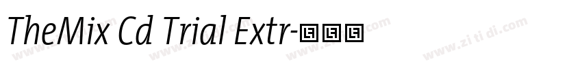 TheMix Cd Trial Extr字体转换